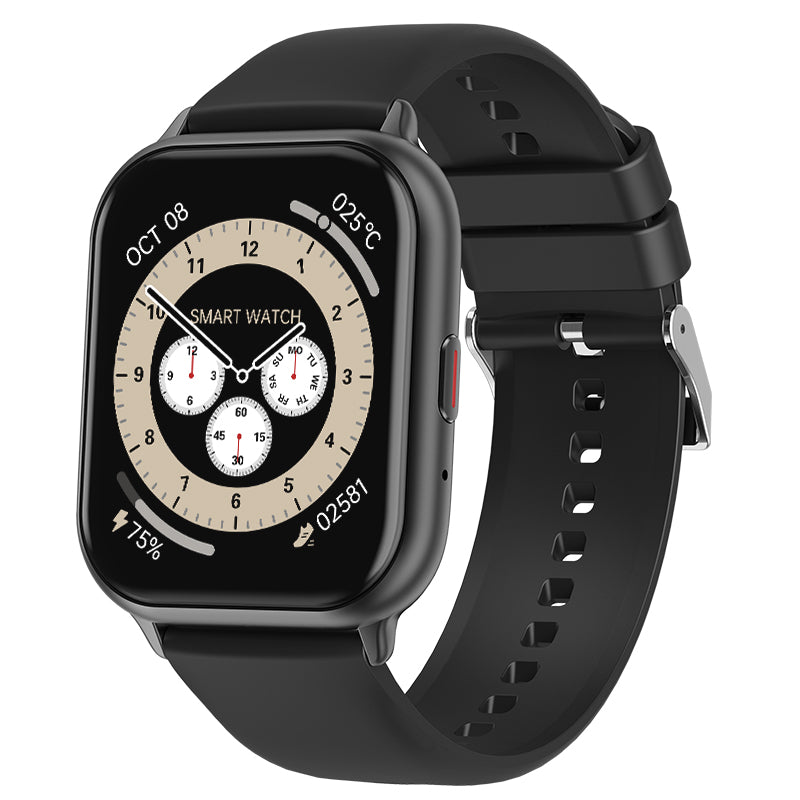Smartwatch Black de 1,85" (atende/faz chamadas), rastreador de condicionamento físico com proteção IP68 à prova d'água, mais de 112 modos esportivos, monitor de frequência cardíaca e sono